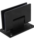 Heavy Duty 90 Degree Glass Shower Door Hinges Set In Stainless Steel For Frameless Doors Includes Mounting Hardware No Fuss Easy Install For 8 To 12mm Glass Replacement Parts You Can Trust. black 90-degree glass shower door hinge set with mounting holes
