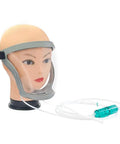 Hydrogen Face Mask Inhaler Kit With H2 Gas Generator, Lightweight Portable Mask displayed on mannequin head with headband