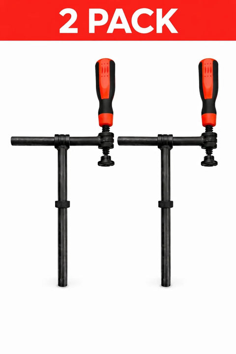 180 Degree Welding Fixture Screw Clamps For Five Eighth Inch Tables Two Pack Tough As Nails Heavy Duty Solid Steel Hold Down
