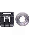 Replacement Automatic Transmission Gear Shift Linkage Bushing Clips For Mercedes Benz Models, metal clip, and rubber bushing
