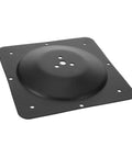 No Sweat Heavy Duty Table Leg Connectors With Adjustable Mounting Plates to Fix Wobbly Dining Tables and Couches, black steel mounting plate.