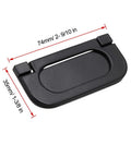 2 Pack Modern Flush Ring Pull Door Handles 2.5 Inch Hole Spacing Flush Mount Recessed Zinc Alloy Ring Pull Handles for Cabinets Kitchen