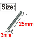 3Mm by 25Mm stainless steel dowel pin dimensions; part of 50 Pieces 3Mm By 25Mm Dowel Pins M3 Shelf Pegs Stainless Steel 304 For Shelves And Bunk Beds High Precision Ground To Tight Tolerances Perfect For Woodworking Projects And Diy Shelving