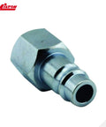 Close-up of V Style One Quarter Inch NPT Coupler And Plug Kit Six Piece High Flow Heavy Duty for Air Lines