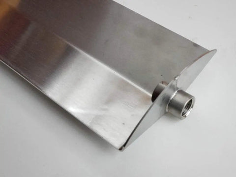 Stainless Steel Culvert Shovel For Eight Inch Or Bigger Pipes Made In The USA Handle Not Included Screw On Half Inch Threaded Steel Pipe