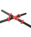40cm Dumbbell Handles With Anti Slip Rubber Grips And 4 Star Lock Nuts For Home Gym Weight Lifting durable and easy install