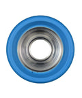 Reign 62mm By 42mm Roller Skate Wheels With Vanguard Urethane And Aluminum Hubs Sapphire 98A 8 Pack Durable High Speed Front View