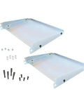 Heavy Duty 13X9 Cast Iron Base Plate Cradle Support Stand Compatible With Dw735 Benchtop Wood Planer | Two metal extension plates with mounting hardware.