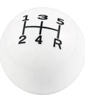 Dope Ball Shift Knob 5 Speed Round Gear Stick Shifter Knob For Most Manual And Automatic Cars White Finish Ergonomic Grip Smooth Shifting