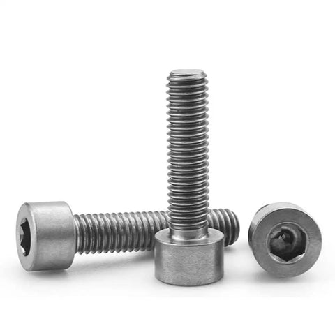 Pro Grade Titanium Socket Head Cap Screws Heavy Duty Rust Proof M12 X 120 Millimeter Fasteners in a close-up view