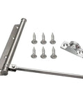 Soft Close Door Closer Adjustable Aluminum Alloy Hardware For 40Kg Doors No Slam 0 To 180 Degree Closing Easy Install Kit