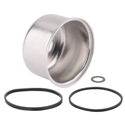 Carburetor Overhaul Kit With Float Bowl Seal Ring And Gasket For Briggs And Stratton Lawn Mower Engines Easy Install And Ready To Fire 498260 493762 493640 398191 796611 490937 398183 498261 20-141-1 showing metal float bowl and rubber gaskets