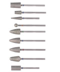 9 Piece Pedicure Cone Barrel Ball Drill Bit Set For Cracked Skin And Callus Removal 3 By 32 Shank Pro Diamond Foot Cuticle Bits