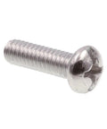 Premium Round Head Machine Screws With Slotted Phillips Combo Drive Size Twelve Twenty Four By Three Quarter Inches Grade Eighteen Eight Stainless Steel. 25 Pack.