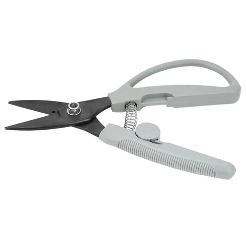 Heavy Duty Sheet Metal Snips And Tin Snips Wire Cutter With Precision Blades And Safety Lock And Non Slip Grip For Busting Through Iron Plates Hella Tough Metal Shears