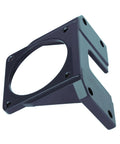 Beefy Heavy Duty Metal Auxiliary Motor Bracket Mount Built To Last For Industrial Equipment 90x90 Mm High Hardness Fixed Base To Secure Auxiliary Motors And Components, black metal bracket