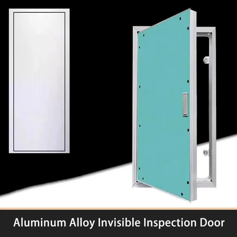 Hella Sturdy Aluminum Flush Access Panel For Drywall Ceiling And Crawlspace Plumbing Cover With Paintable Finish, open view