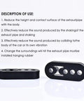 Adjustable Heavy Duty Exhaust Hanger Kit For Cars, Trucks, And SUVs, 12mm Hole, 4.25 Inch EPDM Universal Tailpipe Mounts shown