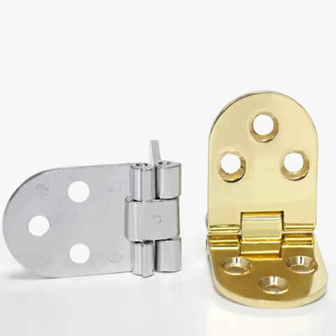 Silver and gold self locking folding table hinges 180 degree flipping tops zinc alloy 4 pack flush closing for sewing machine tables and folding desks