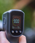 Digital Infrared Thermometer Gun Instant Read LCD Display For Indoor Outdoor Cooking And Barbecue Laser Thermometer Grilling Gear With Adjustable Emissivity And Stone Calibration For Steel And Metals close-up handheld