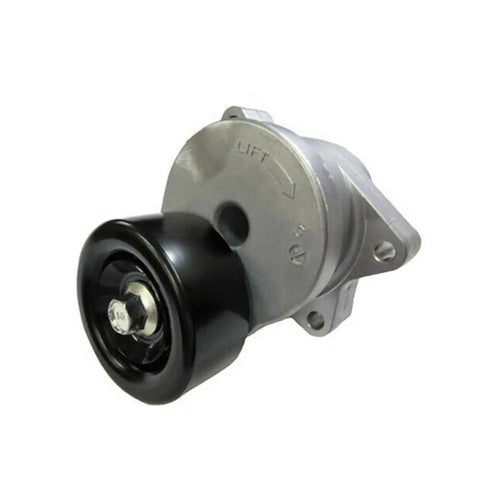 Top Ride Ready Drive Belt Tensioner Pulley For Honda Odyssey 2005 To 2008 With 2.4L Engine V Ribbed Design, metal build shown.