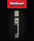 San Clemente Front Door Lock Handle And Deadbolt Set With Exterior Entry Handleset Reversible Interior Lever Satin Nickel Finish