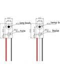 Diagram of 4 Pack IR Break Beam Sensor With 5mm LEDs Counting Module Through Beam Photoelectric Switch For Relay K60 PLC