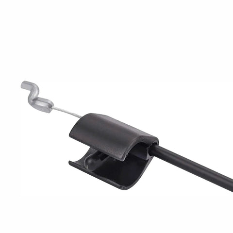 Top Shelf Replacement Throttle Cable For Poulan HD3X And Craftsman AYP Walk Behind Mowers showing black wire with Z-bend end.