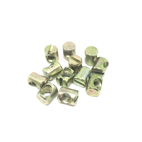 Barrel Nuts And Cross Dowel Bolts Set For Woodworking M4 To M8 And 8 To 25mm Zinc Plated Easy Install Heavy Duty Fasteners Pack Of 5