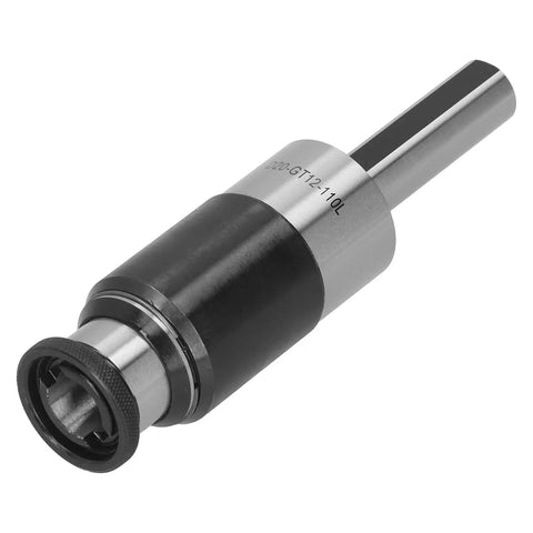 Overload Protected Collet Chuck Tapping Tool With Straight Shank And Telescopic Buffer For CNC Lathe, Two Way Floating Action D20 GT12 110L
