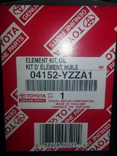 Box of Lexus Toyota Oil Filter Set With Drain Plug Gaskets 04152 Yzza1, OEM Quality