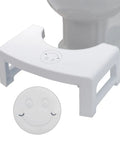 Toilet Stool For Adults And Toddlers, Foldable Footstool For Healthier Pooping, Ergonomic 35 Degree Squat Design under toilet