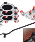 4 Pack Heavy Duty Furniture Movers Dolly With 360 Degree Swivel Wheels For Easy Moving Of Sofas Couches Appliances And Pianos 800 Lb Load Capacity Smooth Rolling Caster Plates with metal sliders and ball bearing wheels.