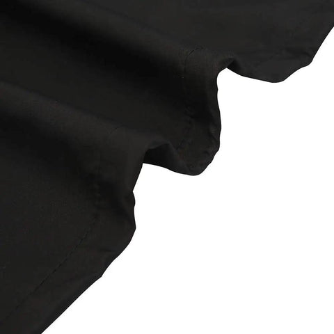 Close-up of black Foldable Piano Dust Cover for 61 and 81 Key Digital and Electric Pianos, lightweight dustproof protector
