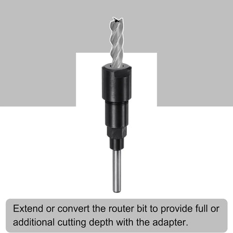 Upgrade Your Router Game With A One Quarter To One Half Inch Shank Collet Extension Chuck And Router Bit Extension Rod Converter