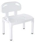 Universal Tub Transfer Bench Bath Seat With Backrest And Adjustable Legs For Left Or Right Hand Entry Easy Tub Transfer Chair