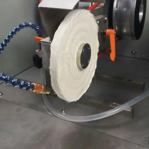 2 Pack 8 Inch Cotton Buffing Wheels With Five Eighth Inch Arbor For Bench Grinder Jewelry Polishing Kits High Density Buffing Cotton For Pro Grade Finishes Today installed on a machine