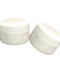 Two jars of Two Piece Ceramic Tile Repair Kit With Quick Dry Grout Fix For Bathroom And Kitchen Heavy Duty Adhesion For Chips And Cracks