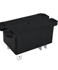 Beefy 12V DC 30A High Power DPST NO Relay Chassis Mount in black casing, suitable for heavy industrial and auto electrical loads.