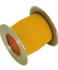Rock Solid PtX Grinding Belt Roller For Metal Buffer Polisher And Grinder Tool Attachment featuring yellow surface and stainless steel flanges.