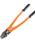 Top view of 14 Inch Hand Swager Crimper For Aluminum And Copper Cable Sleeves And Ferrules One Sixteenth To One Eighth Inch Three Crimp Sizes