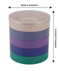 Round Watch Parts Tray With Stackable Layers And Portable Storage Case Built Tough With ABS showing dimensions