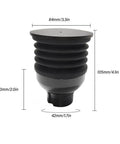 Premium Coffee Grinder Single Dose Funnel With Compact Air Blower And Durable Silicone Bean Hopper, 105mm tall.