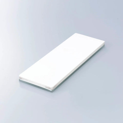 GlassStone 8000 Water Stone For Sharp Edges Ceramic Glass Stone Micro Fine 1 Micron WA 50203, white and rectangular