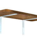 Heavy Duty White L Bracket Wall Mount Shelf Supports 2 Pack Cold Rolled Steel Angle Brackets for stable wood shelving.
