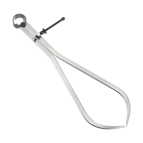 Outside caliper HARFINGTON 12-inch (300mm) with spring joint and solid nut, steel construction