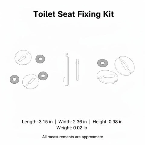 Heavy Duty Black Stainless Toilet Seat Hinge Bolts And Nuts Kit For Standard Toilets No Wobble Fix Hardware Easy Install Replacement Set For A Tight Secure Bathroom Seat, 3.15 in