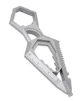 Everyday Carry Keychain Multitool With Bottle Opener Ruler Wrenches Saw File Protractor Alloy Steel Compact Lightweight EDC