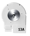 Front view of Drop-In Evaporator Fan Motor Replacement Part DA31-00146H DREP5020LC 12V DC for refrigerator cooling system.