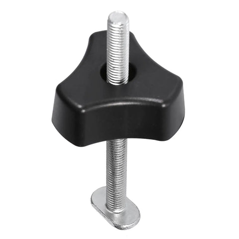 Beefy Heavy Duty Metal Hold Down Clamp Set For T Slot Track Woodworking And Metalworking with M8 plastic handle